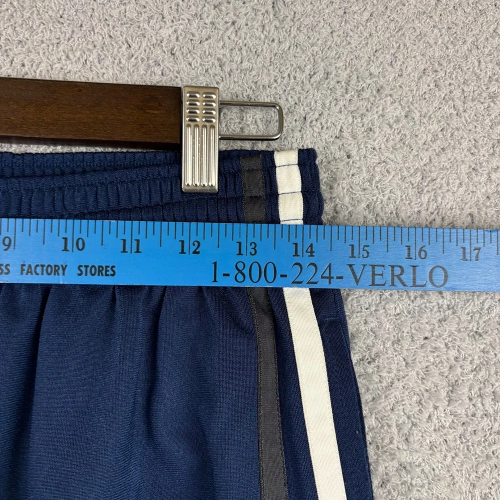Vintage Nike Track Pants Mens Medium Blue Navy Ankle Zip Y2K Baggy Skater Swoosh